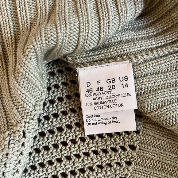 Light Green Knit Cardigan with Matching Tank HPπ - Picture 6 of 14